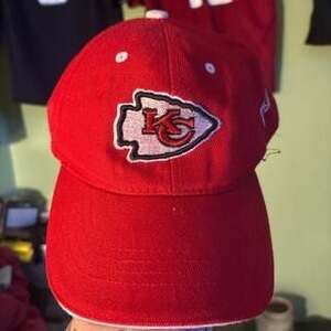 Reebok Kansas City Chiefs Red Adjustable Velcro Strap Hat